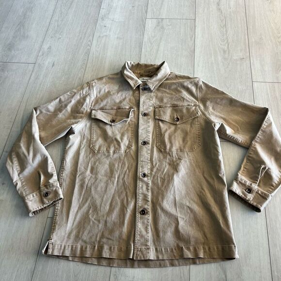 Rowan California Odessa Mid-Century Twill Field Jacket Mens  L Biege - Picture 1 of 9